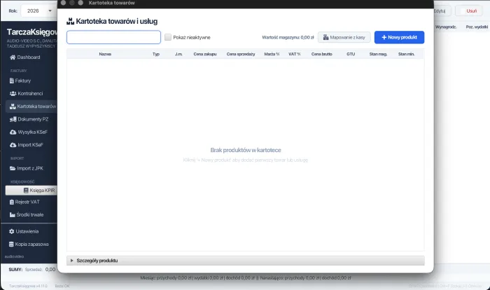 Kartoteka towarów